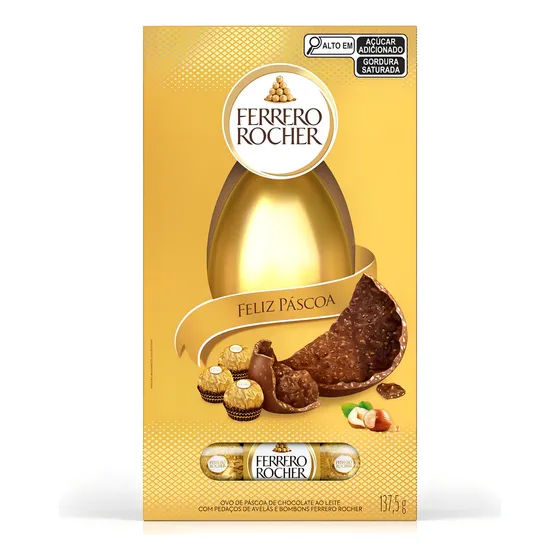 Ovo De Páscoa Ferrero Rocher Caixa 137,5g - Imediato